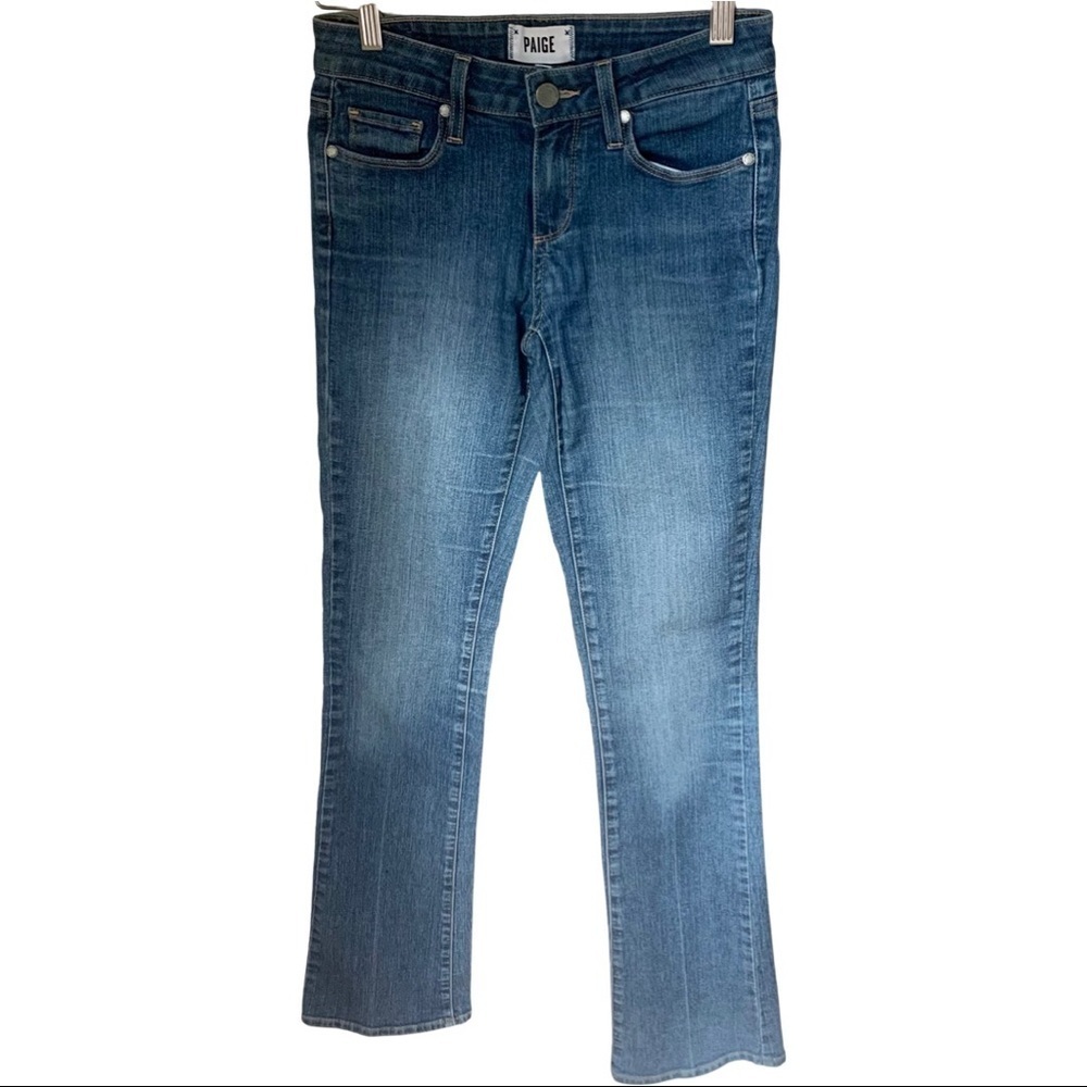PAIGE Manhattan Collins Slim Bootcut Jeans 33” Inseam Size 26 - Picture 4 of 13